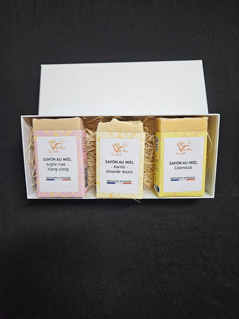 Coffret 3 savons artisanaux personnalisés