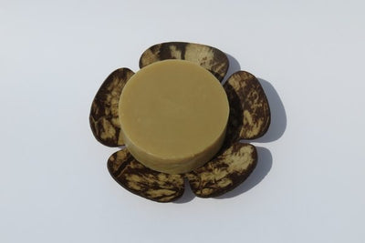 Porte-savon fleur en noix de coco